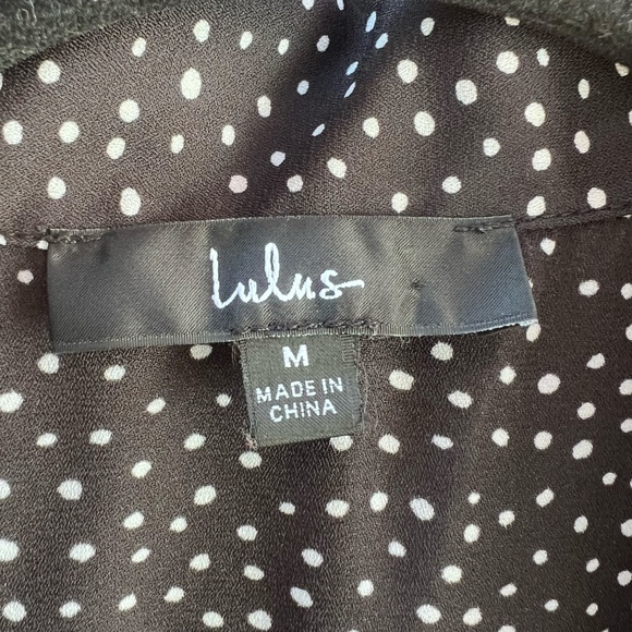 Lulu's Button down polka dot top - Picture 9 of 9